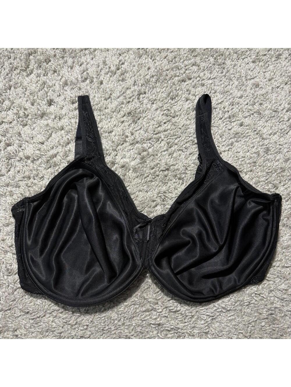Wacoal Bra Black Sleek And Subtle Underwire Back Closure 857138 Size 40DDD